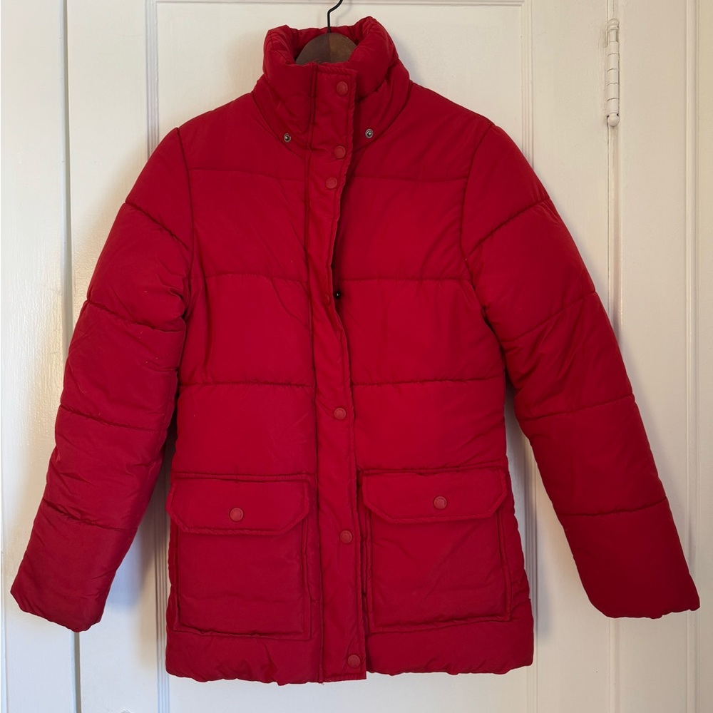 H&M Bold Red Puffer Jacket